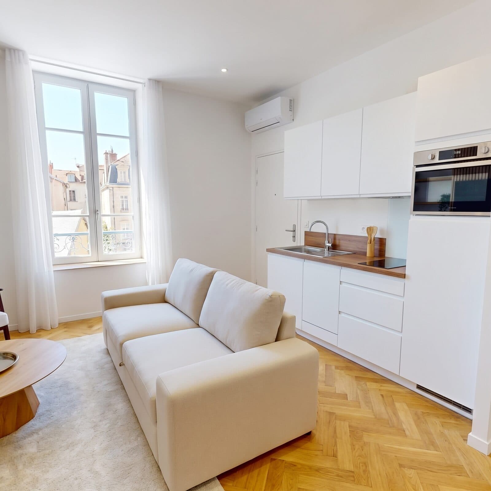 Projection du séjour avec kitchenette — lot 4